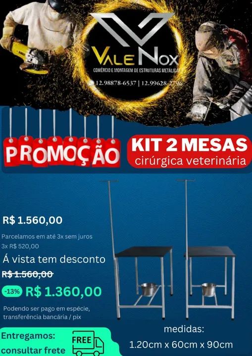 Mesa para clínica veterinária  - Foto 3
