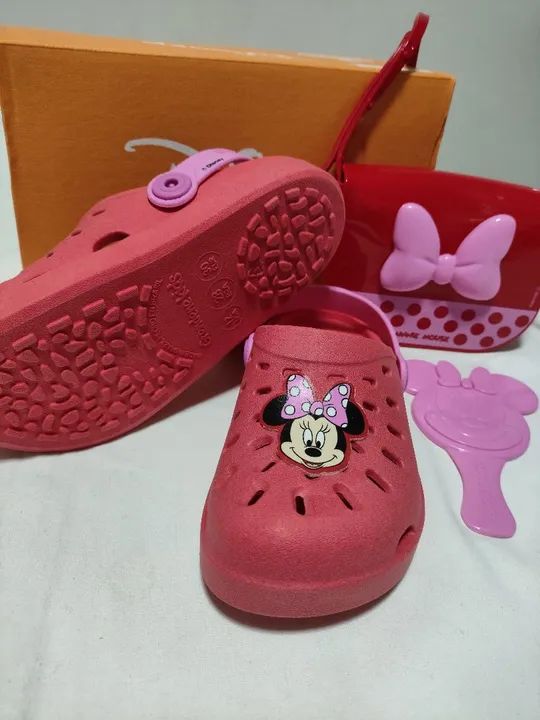 Babuche infantil borracha Disney Minnie + Bag - Foto 3