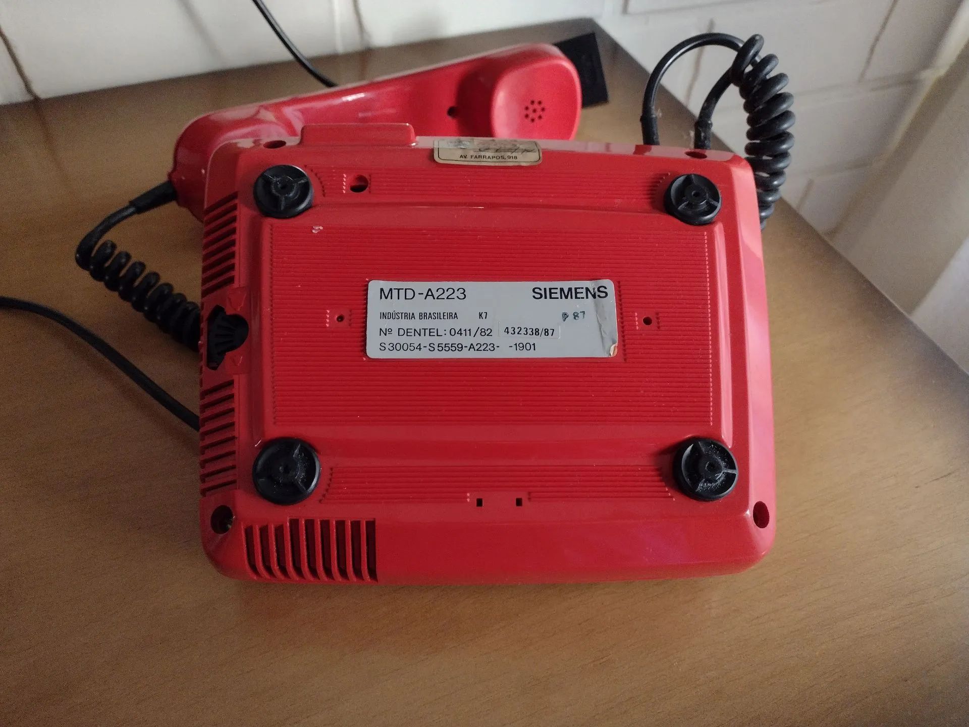 Telefone Fixo Siemens Vermelho - Vintage e Estiloso! - Foto 2