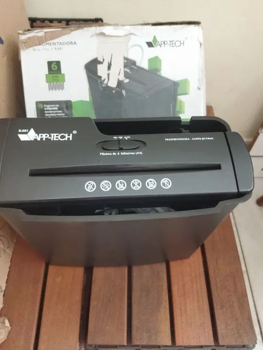 Fragmentadora de Papel App-Tech 6 Folhas
