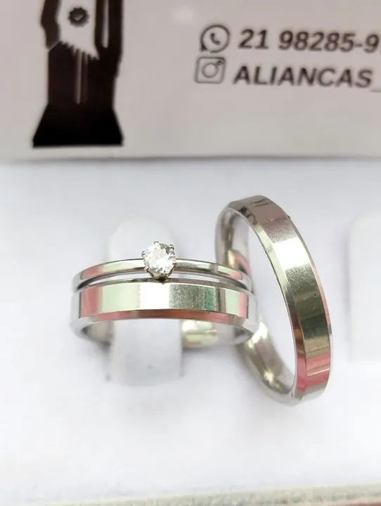 PAR DE ALIANÇAS COMPROMISSO  - Foto 3