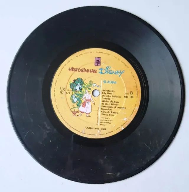 Disco Vinil Compacto - Historinhas Disney (Aladim) - 1979 (Sem Capa) - Foto 4