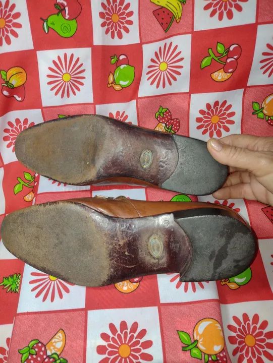Sapatos de Couro Marrom - Estilo Clássico - Foto 4