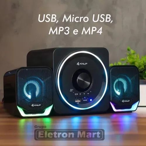 Home Theater Caixa De Som Com Bluetooth Para Tv Pc Usb P2 - Foto 2