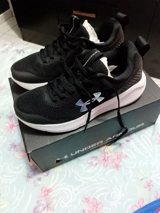 Tênis Under Armour Preto - Novo 37 Unissex - Foto 2
