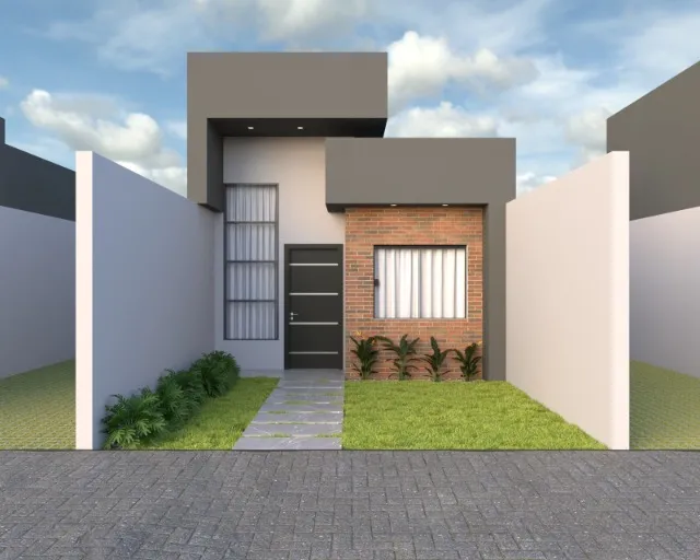 Casa com entrada parcelada