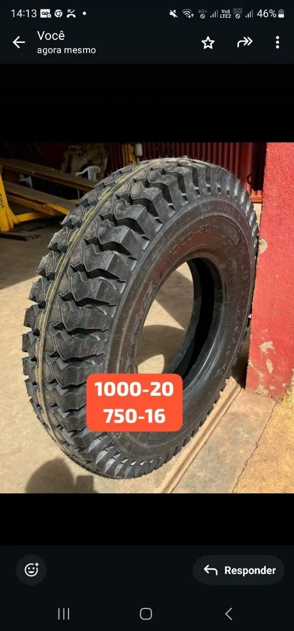 Pneu 1000-20/750-16