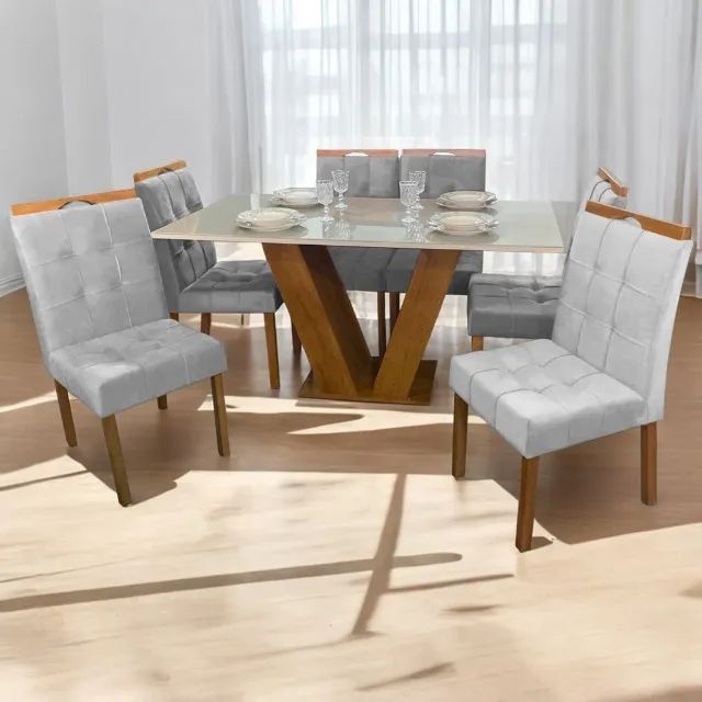 Mesa de Jantar Classic 120×080 com 4 Cadeiras- Produto Novo - Foto 5