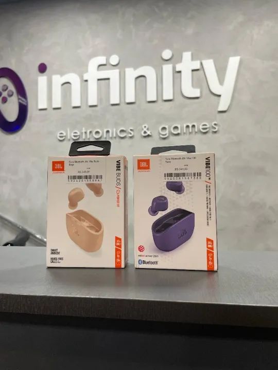 Fone JBL Vibe Buds Bege