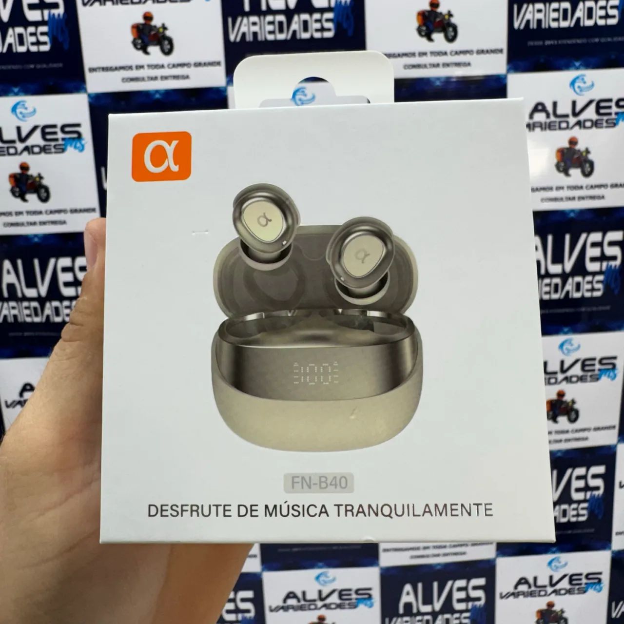 Fone De Ouvido Bluetooth Sem Fio Tws Microfone Original FN-B40