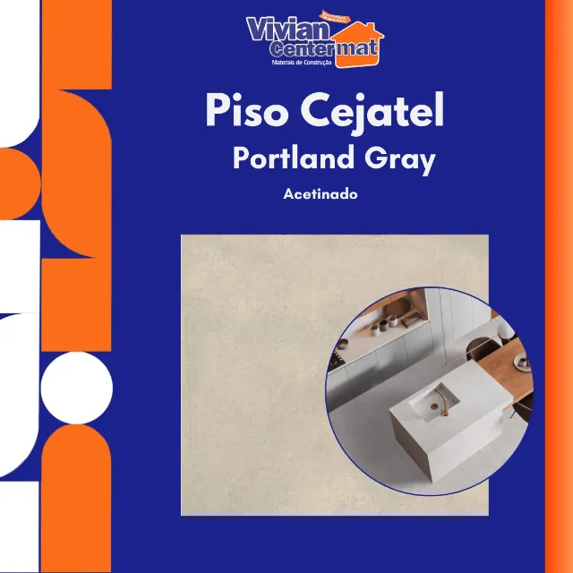 Piso Portland Gray 53x53cm A Cejatel