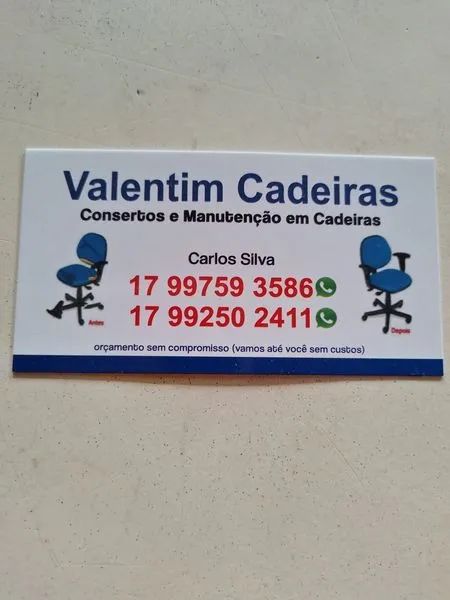 consertamos cadeiras de escritorio
