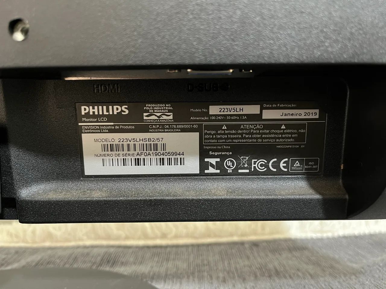 Monitor Philips Led 19 Polegadas - Foto 5