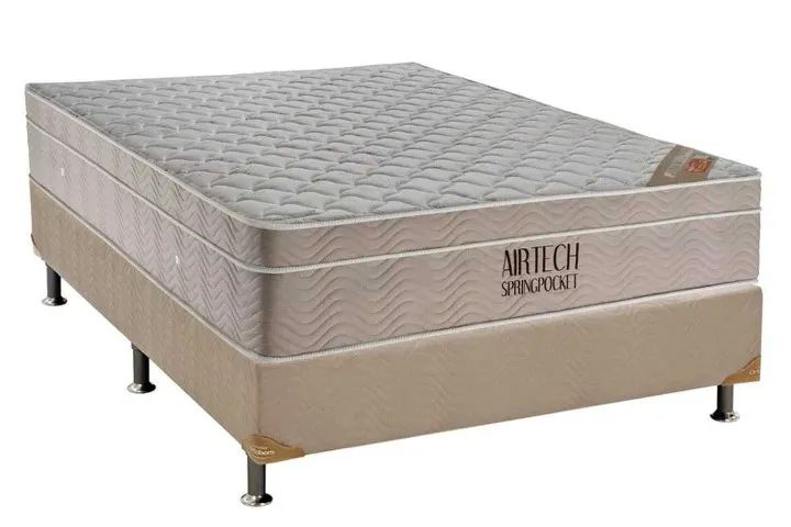 Cama Box Colchão Ortobom Fort Airtech Casal 138x188x25cm Novo fazemos entrega