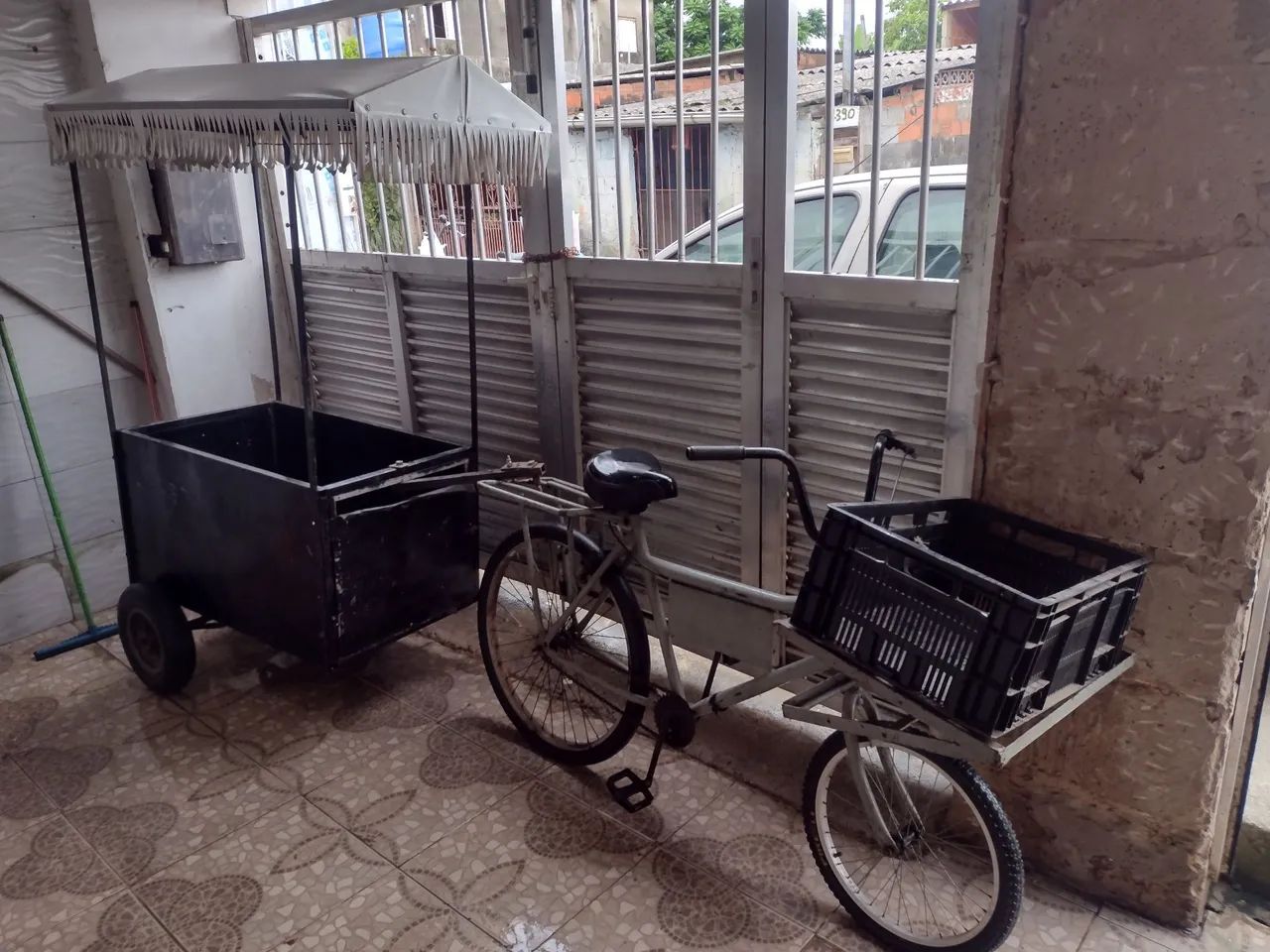 Bicicleta cargueira com carretinha  - Foto 6