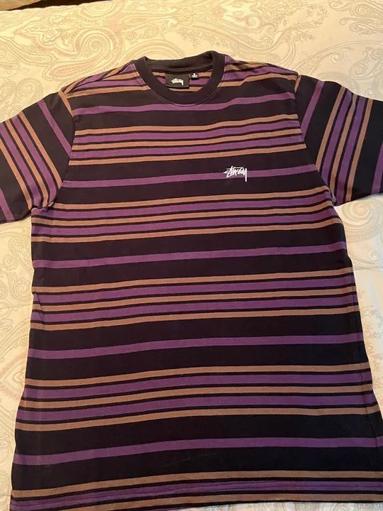 Camiseta Stussy listrada P