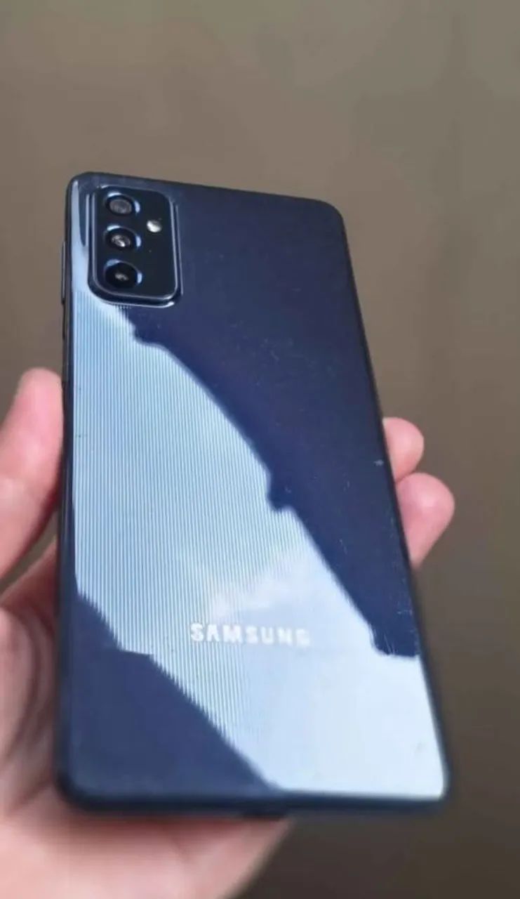 Samsung m52 tem 128 Gb de memória chips 5g Nfc biometria digital Android 13 - Foto 3