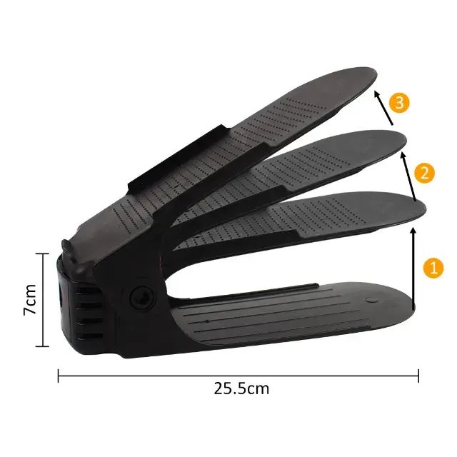 Kit 20 Organizador Porta Sapato Regulagem Altura Calçados - Foto 3