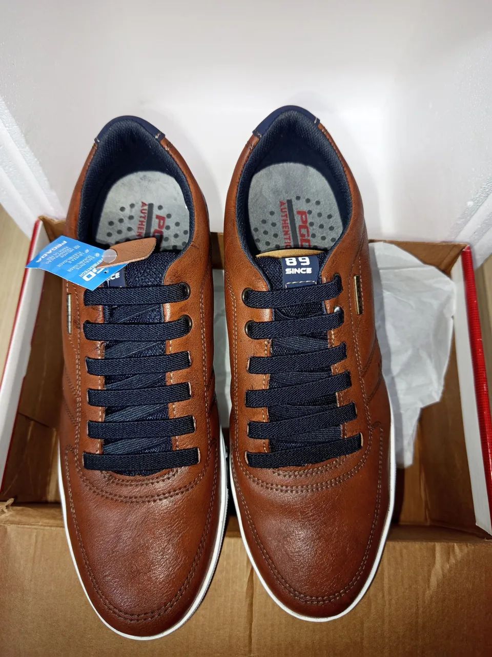 Tênis Masculino Casual Marrom - Foto 4