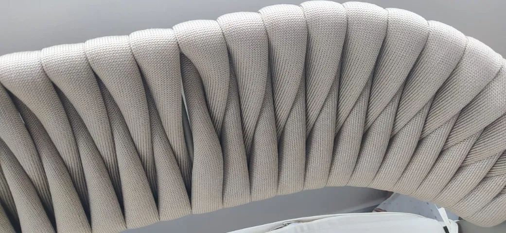 Conjunto em Tricô de Corda Náutica Semi-Novo - Foto 6