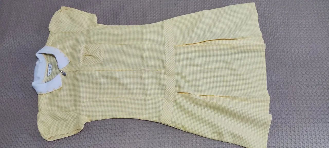Vestido Marks & Spencer Xadrez Amarelo