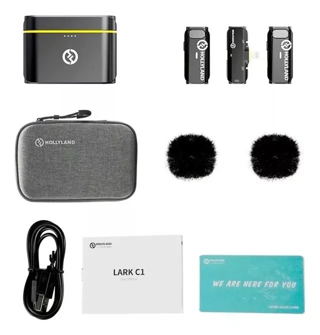 Lacrado - Microfone Hollyland Lark C1 Duo (Lapela Bluetooth) - Foto 5