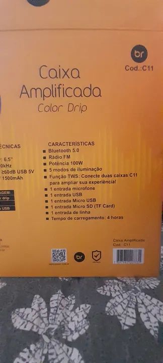 Caixa de Som Amplificada 100w *aceito troca em celular - Foto 3