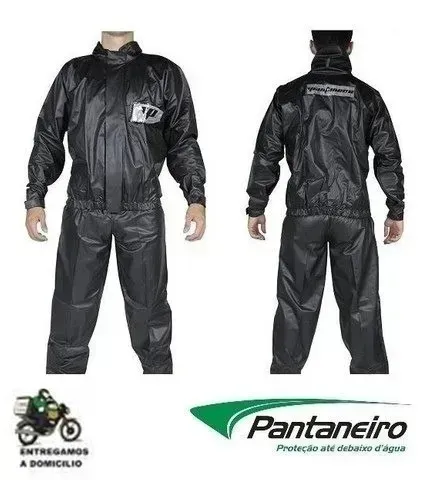 Capa De Chuva Motoqueiro Pvc Pantaneiro Moto Boy