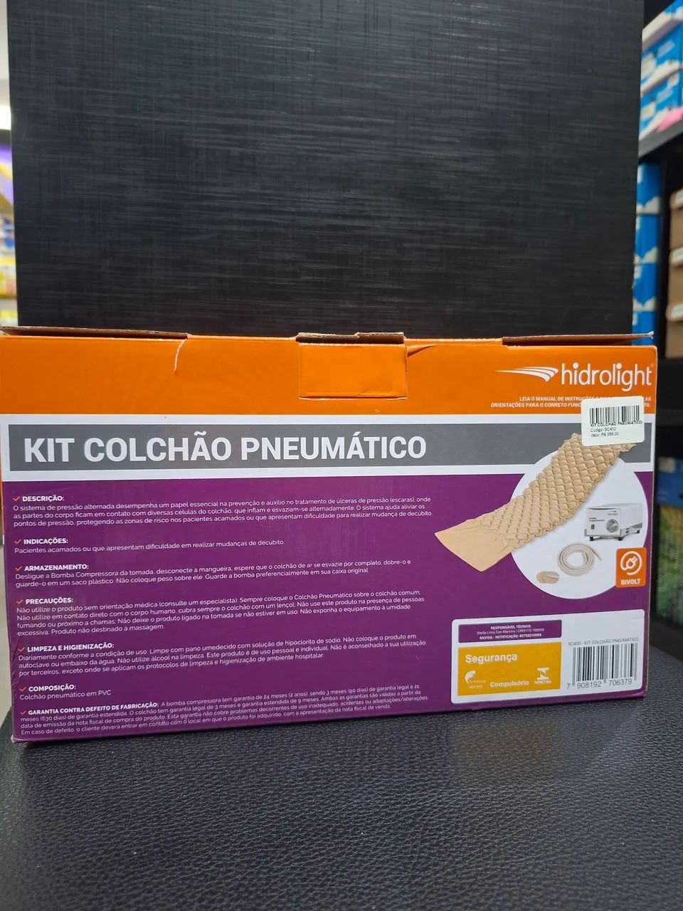 Kit Colchão Pneumático Hidrolight 127v - Foto 3
