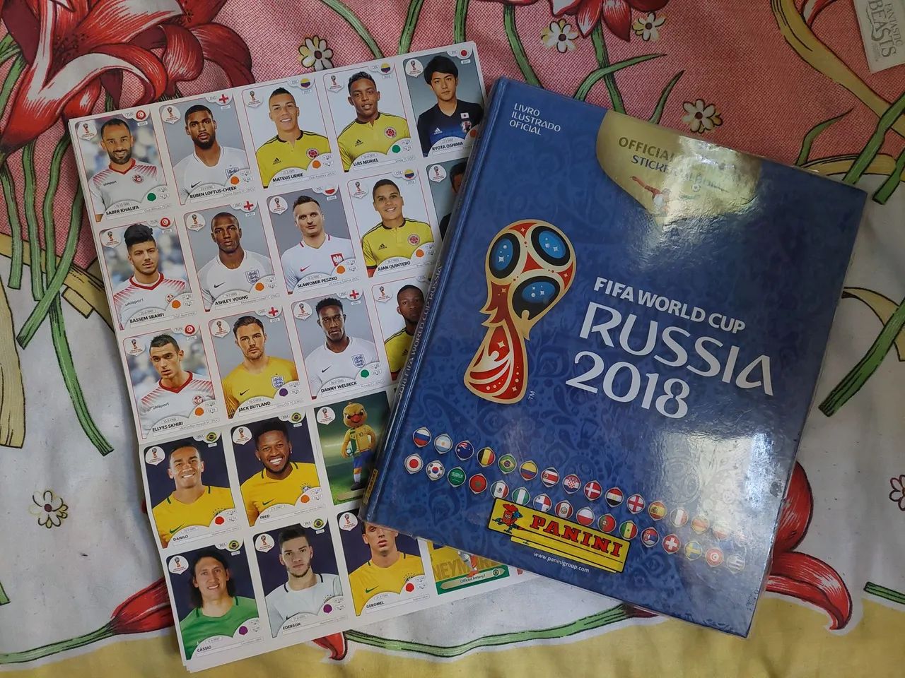 Incompleto! Álbum capa dura e figurinhas da Copa do Mundo 2018
