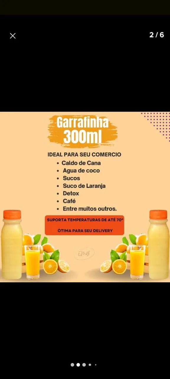 Garrafa descartável para suco. - Foto 3