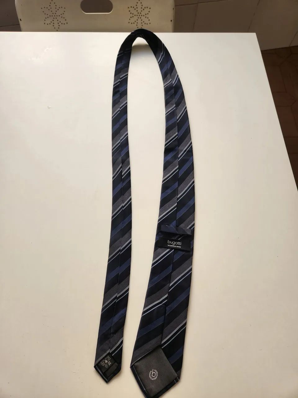 gravata bugatti de seda slim e longa - Foto 5