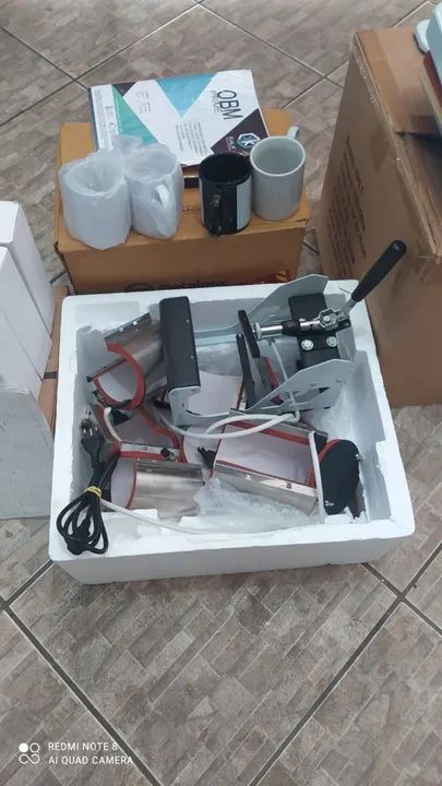 Prensa kelter 9x1 para sublimação (canecas, camisa, etc) - Foto 4
