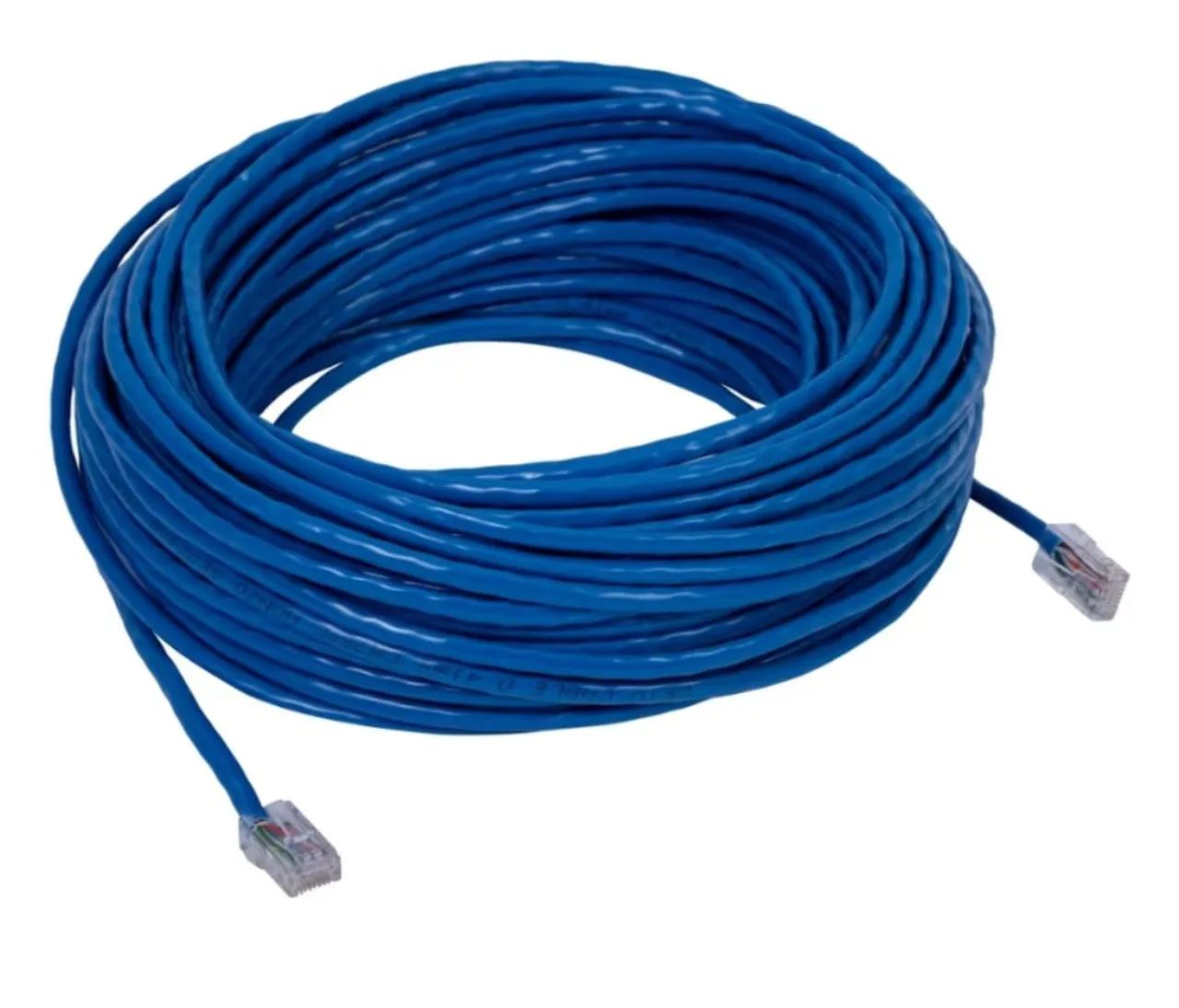 Cabo de Rede Ethernet internet 60 metros rj45 crimpado - Foto 2