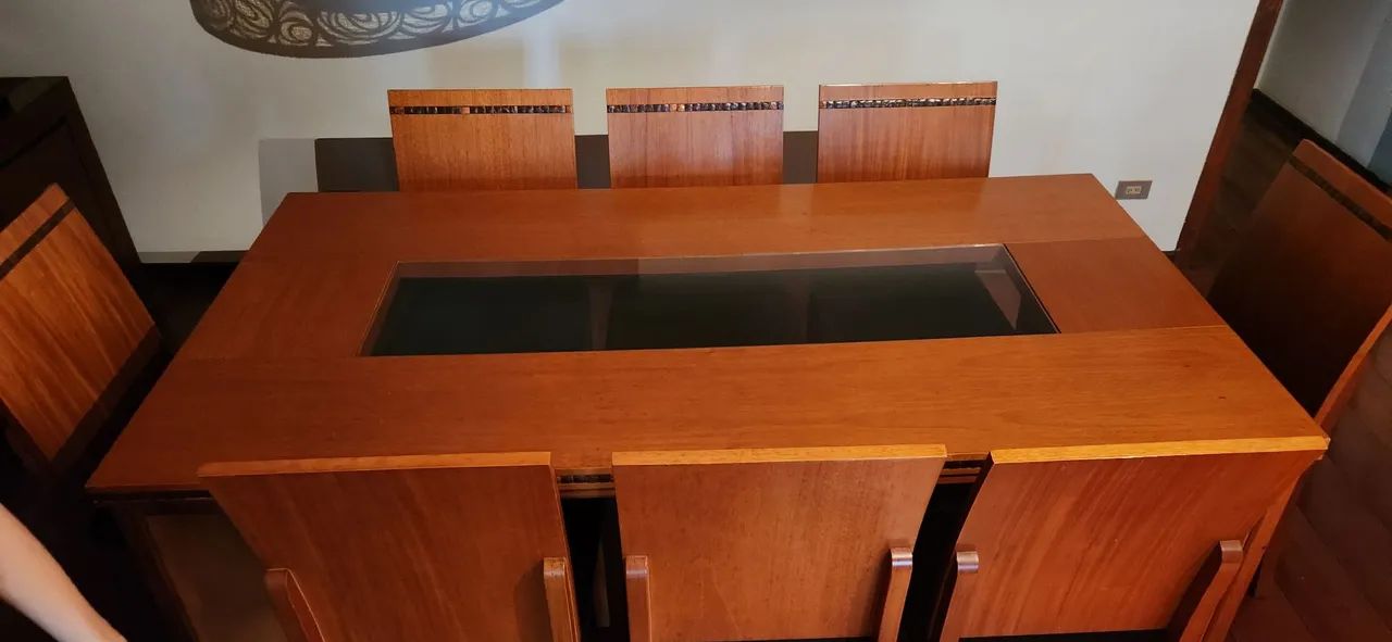 Mesa e cadeiras de jantar 8 lugares64168518308097121