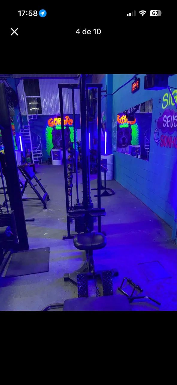 Academia completa lote com mais de 20 equipamentos 