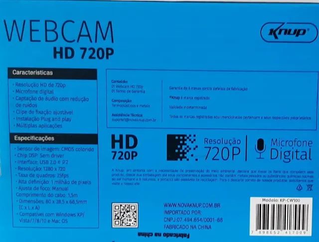 Webcam  Knup  HD 720p  c/ Microfone  Stéreo - Foto 2