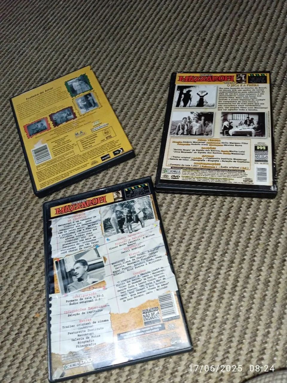DVDs Mazzaropi - Coleção Com 3 DVDs  - Foto 3