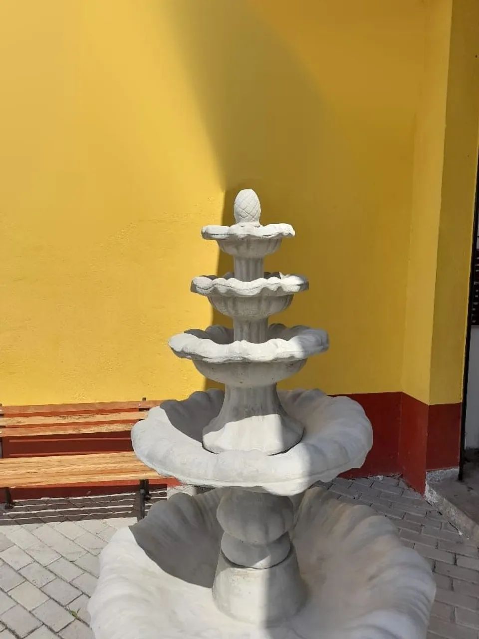 Fonte Equilíbrio para jardim em cimento 1,80m altura - Foto 5