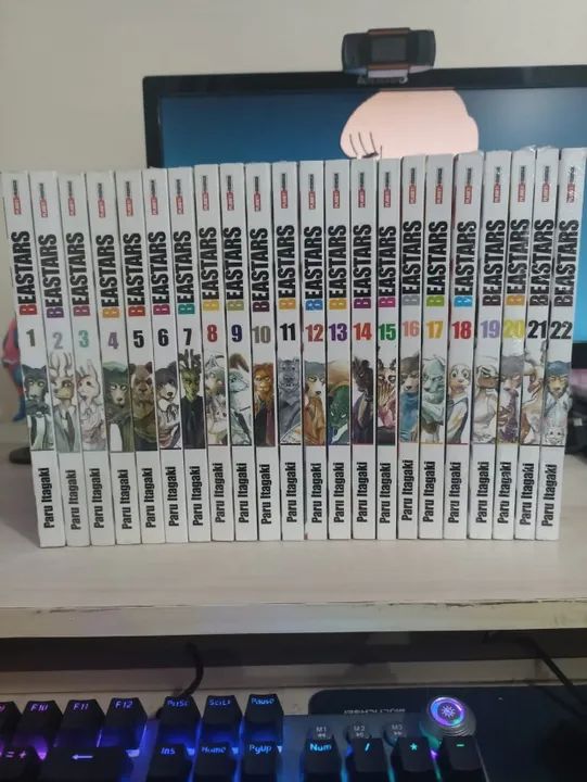 Coleção Mangás Beastars Completo 1 ao 22 Pouco Usado - Foto 2