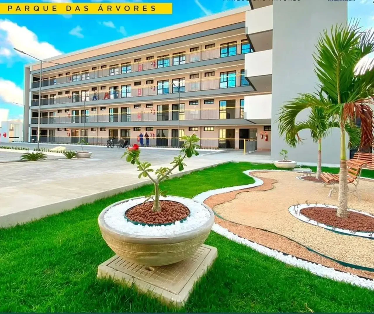Alugar - Apartamento em Parnamirim - Pq Árvores - 1/4 - 38m² - Perto do Queiroz Atacado -