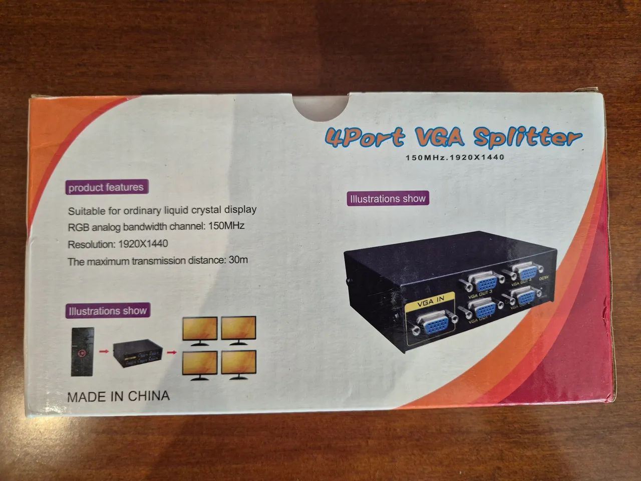 Adaptador (switch) para monitores VGA