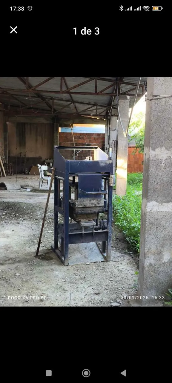 Máquina de fabricação de bloco de concreto