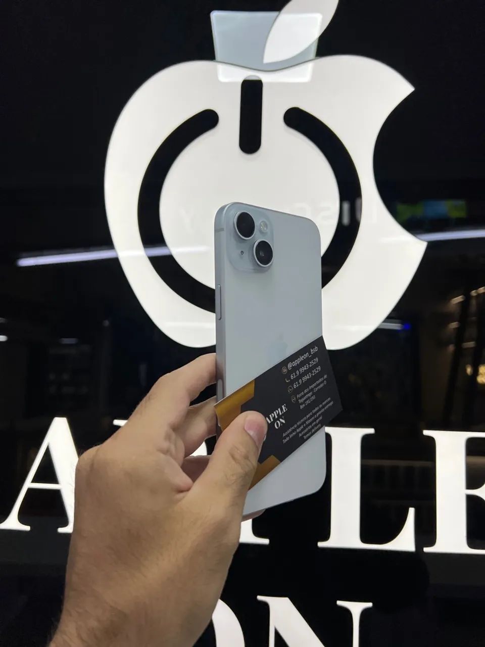 IPHONE 15 PLUS 128GB AZUL SEMI NOVO PROMOÇÃO TOP ZERADO  - Foto 3