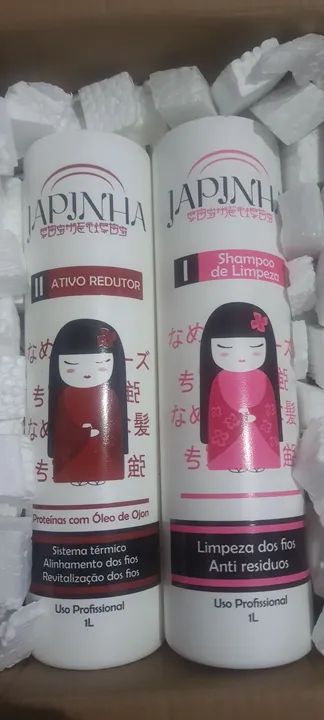 Kit 1 Alisamento e 1 Shampoo Japinha 1 litro cada. Não faço entrega  - Foto 2