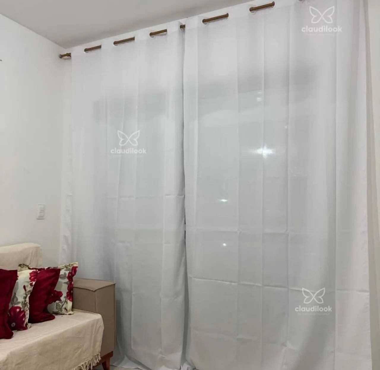 Cortinas Oxford para sala - Foto 2
