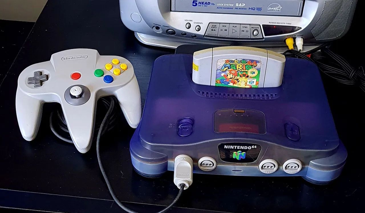Nintendo 64 sabores uva + cartucho super mario 64 - Foto 2