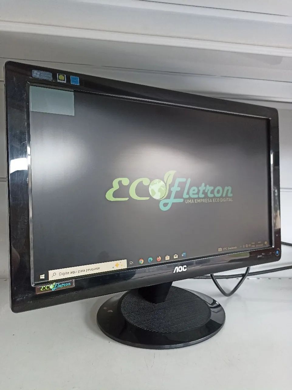 Monitor AOC 19 Polegadas Com Detalhes na Imagem.. Nada que Interfere no Funcionamento  - Foto 4