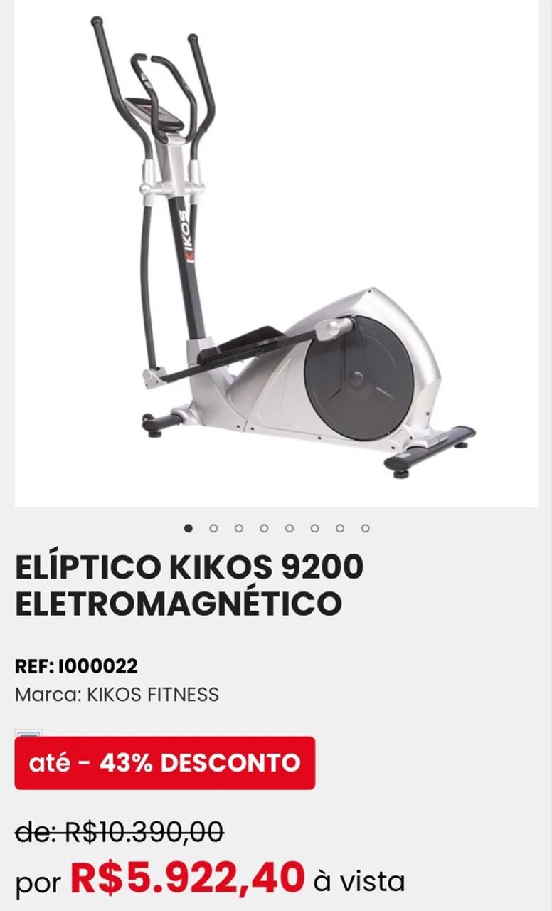 Elíptico kikos 9200 eletromagnético 