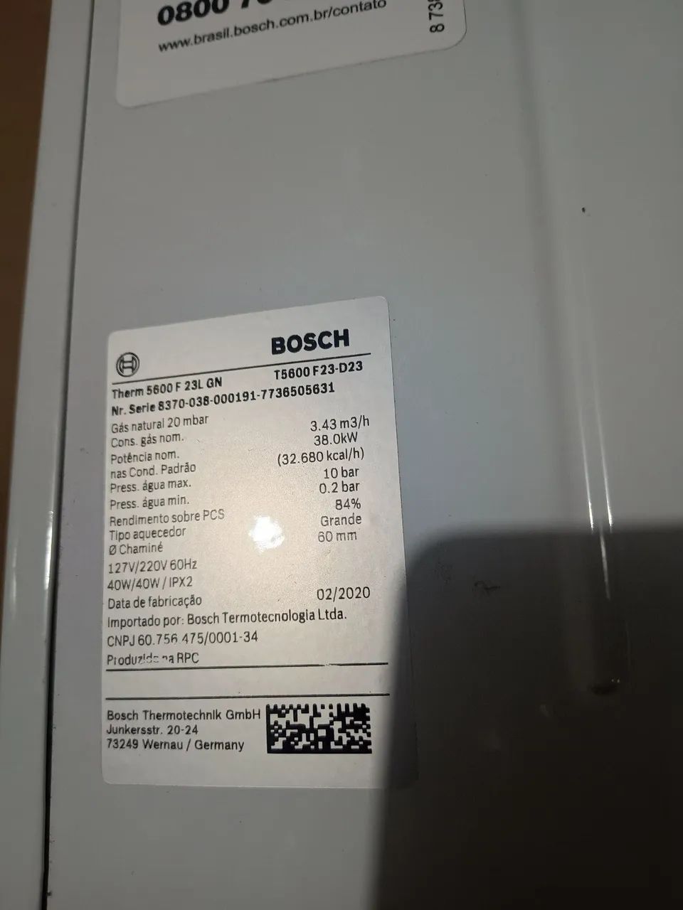 Aquecedor Bosch 23 litros digital  - Foto 5